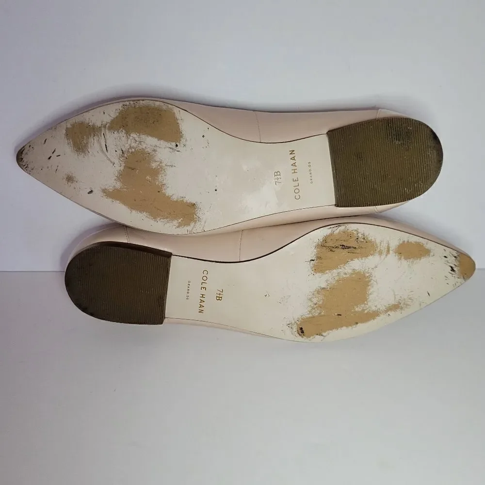 Alice Scalloped Skimmer Flat, Froth/Patent
